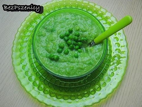 Krem z groszku zielony, łatwy przepis na zupę warzywną