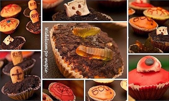 Straszne babeczki na halloween