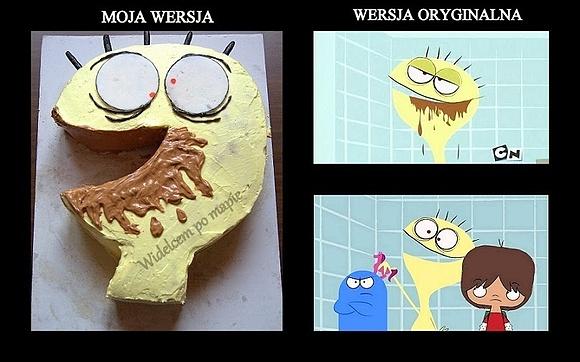 Gdy kreskówka zmienia się w tort