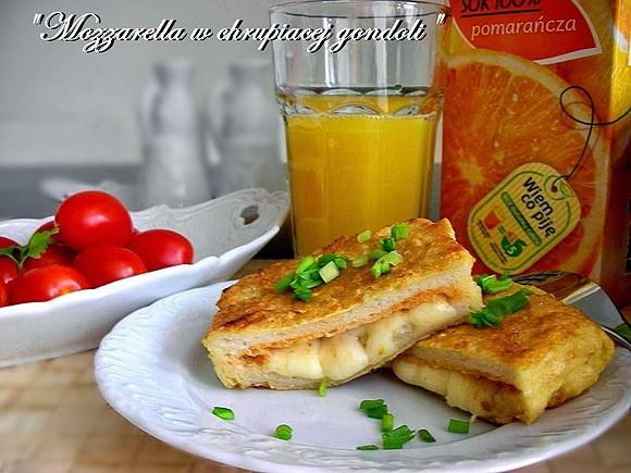 Mozzarella w chrupiącej gondoli