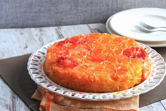 Torta di arance rovesciata - ciasto do góry nogami z pomarańczy