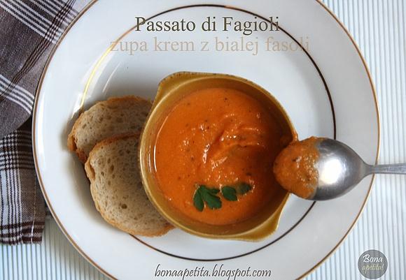 Passato di Fagioli - włoska zupa krem z białej fasoli