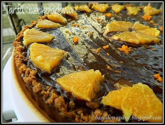 Tarta czekoladowa na kruchym spodzie z herbatników