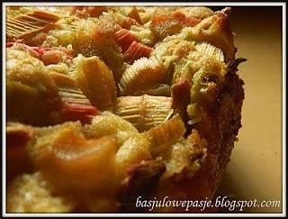 Ciasto rabarbarowe z budyniem