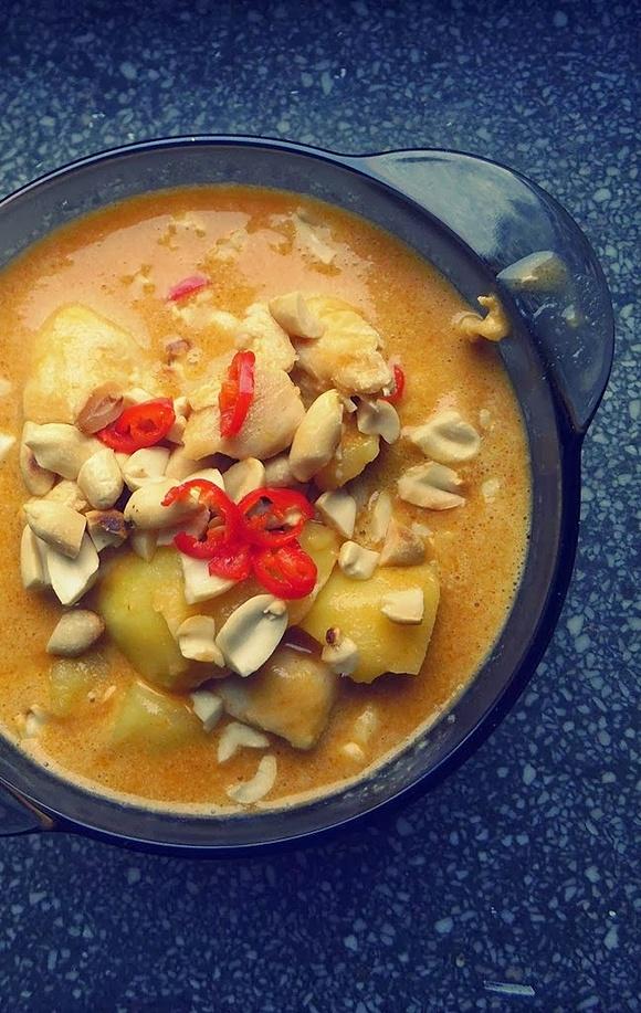 Curry panang z kurczakiem