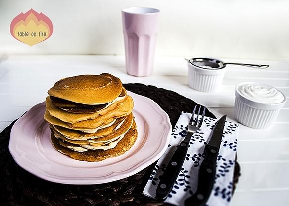 Pomarańczowo-serowe pancakes