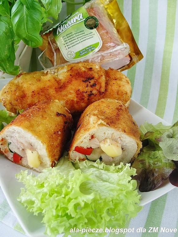 Roladki drobiowe z serem i suszonymi pomidorami
