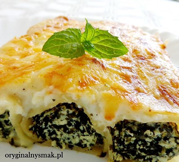 Cannelloni ze szpinakiem i ricottą