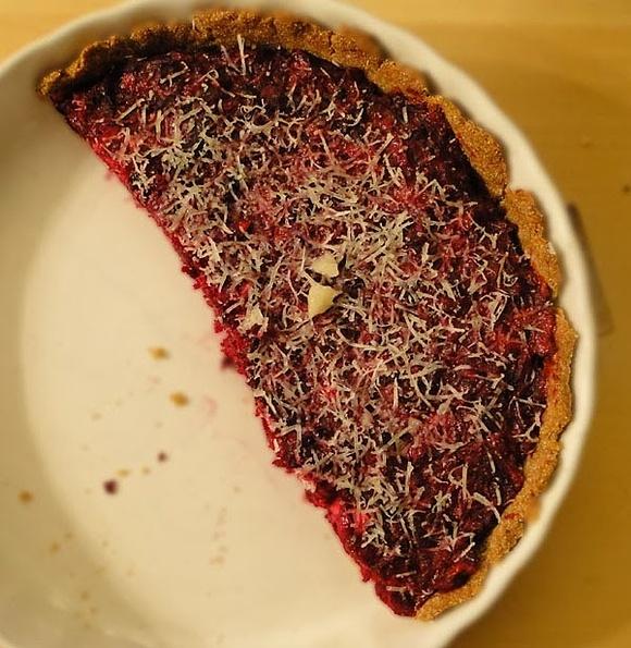 Buraczana tarta z serem feta – wersja ii