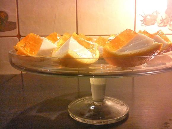 Pomarańczowe galaretki z pianką