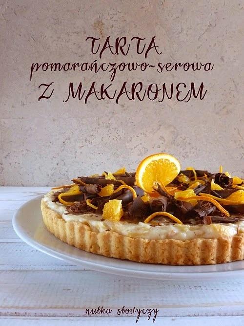Tarta pomarańczowo serowa z makaronem słodkim