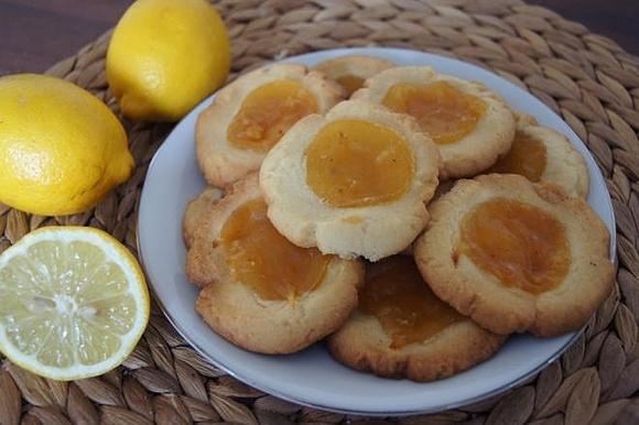 Ciasteczka cytrynowe z lemon curd