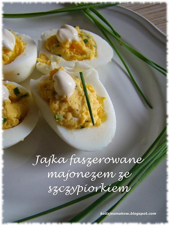Jajka faszerowane majonezem ze szczypiorkiem