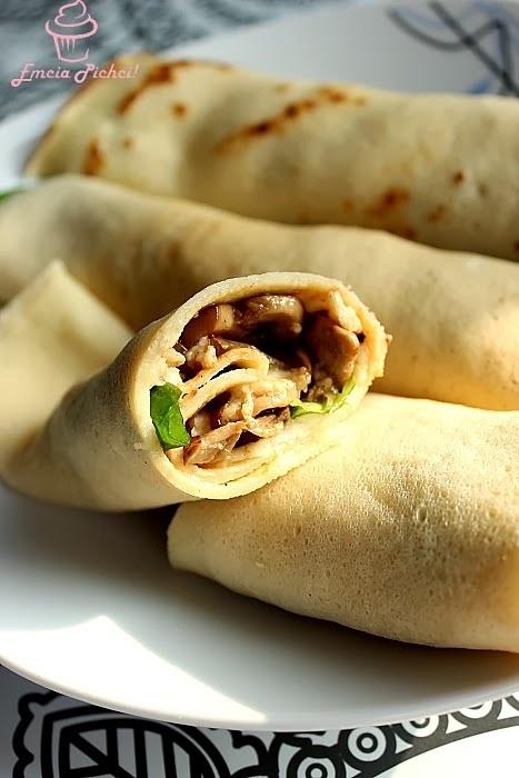 Naleśniki z mozzarellą i roszponką