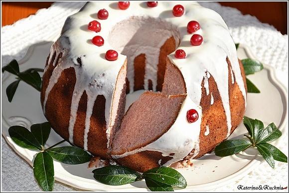 Babka z kisieli żurawinowych