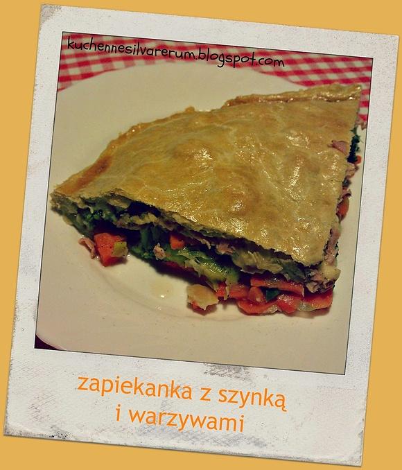 Zapiekanka z szynką i warzywami