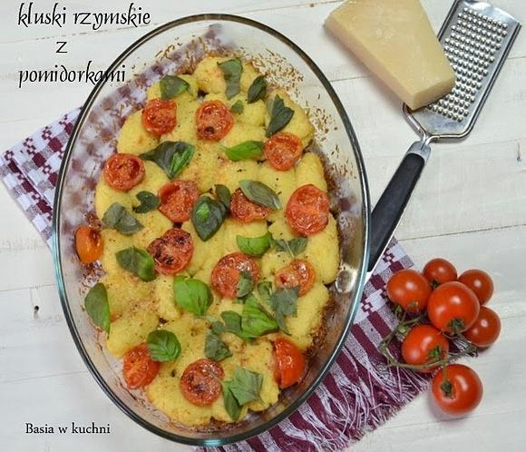Kluski rzymskie z pomidorkami gnocchi alla romana