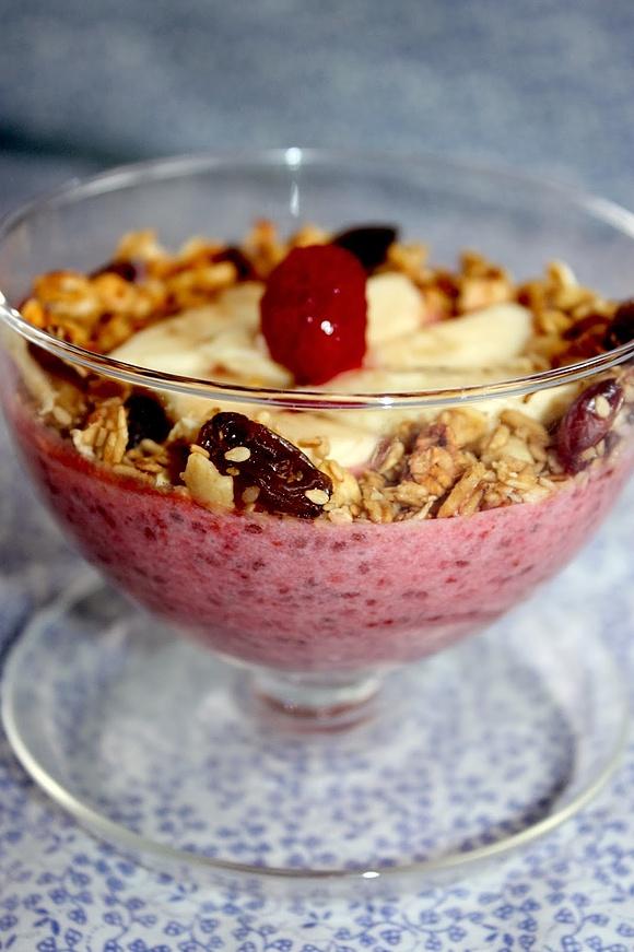 Truskawkowy pudding chia