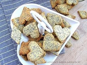 Ciasteczka z makiem na bazie mąki krupczatki