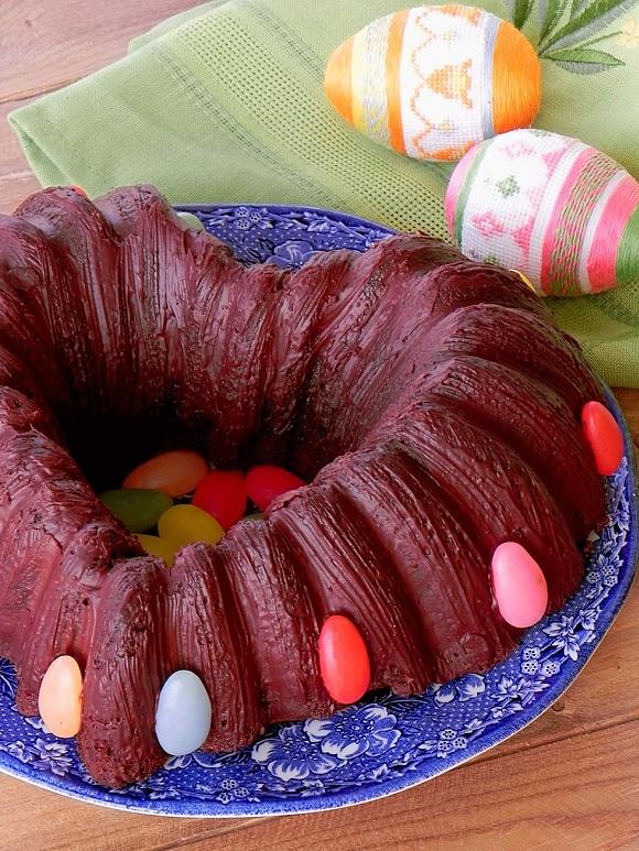 Babka czekoladowa z kawą i serem
