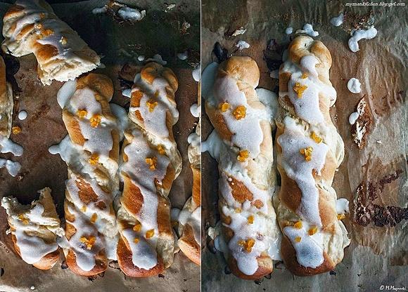 Drożdżówki z serem i pomarańczą