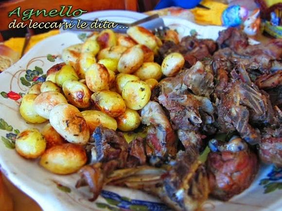 Agnello con patate al forno