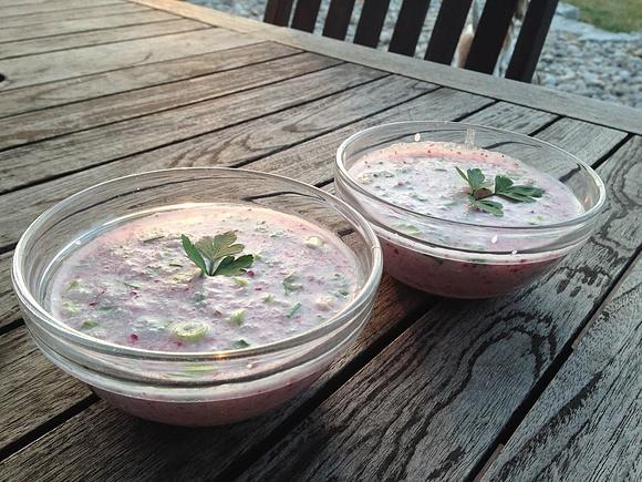 Gazpacho z rzodkiewki na mleku kokosowym raw