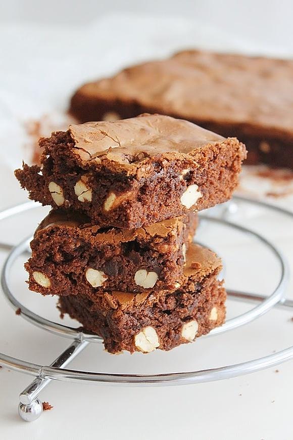 Waniliowe brownie z nerkowcami