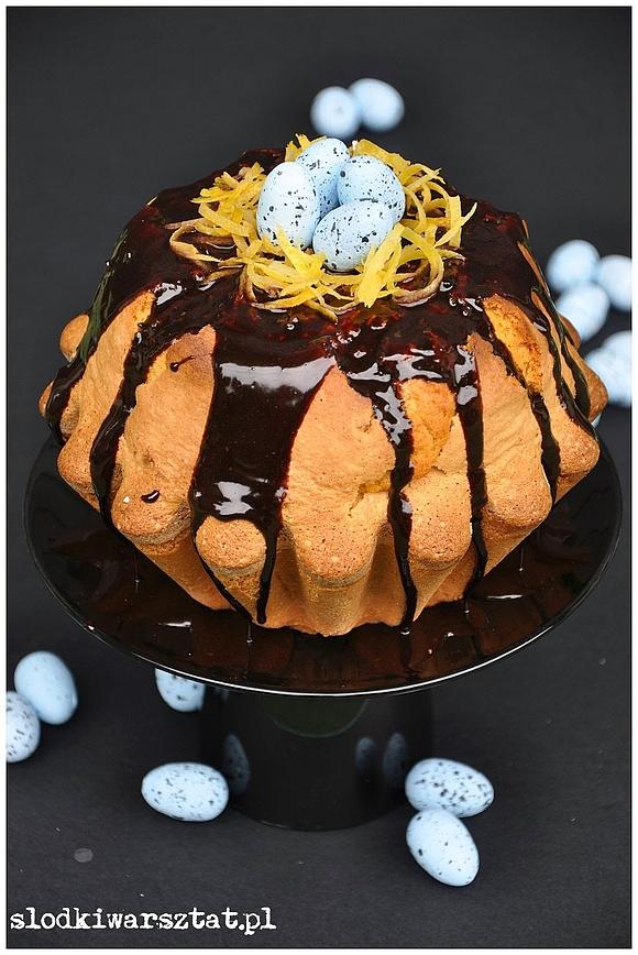 Babka cytrynowa wielkanocna piaskowa lekkie ciasto