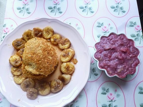 Karmelowo kokosowe placki owsiane z dodatkami