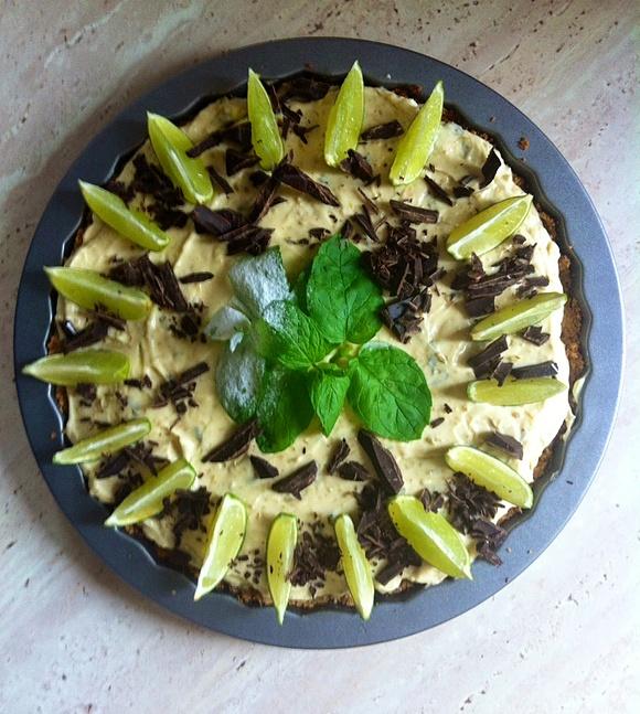 Tarta mojito z gorzką czekoladą