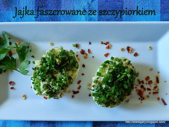 Jaja faszerowane ze szczypiorkiem