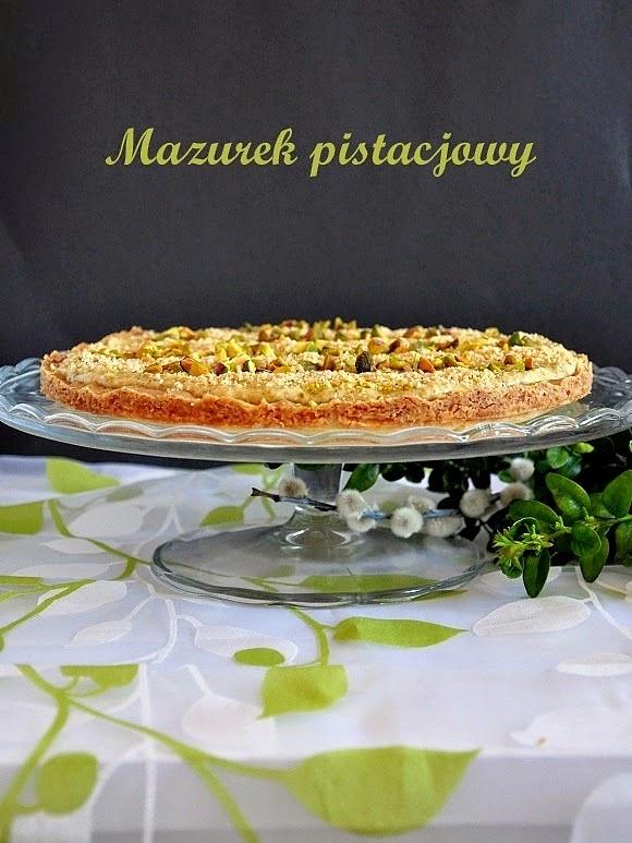 Mazurek pistacjowo-migdałowy