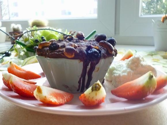 Brownie w kukurydzianej muffinie