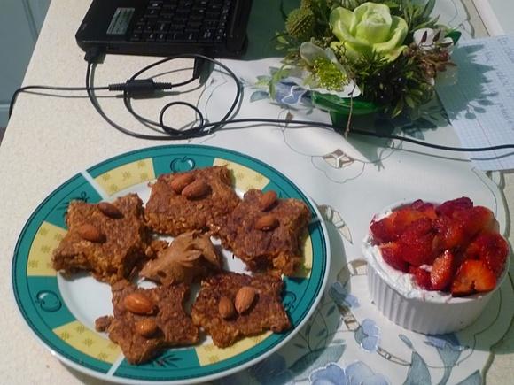 Gryczano-owsiane bananowe placuszki na maślance
