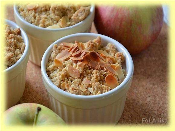 Crumble z jabłkami