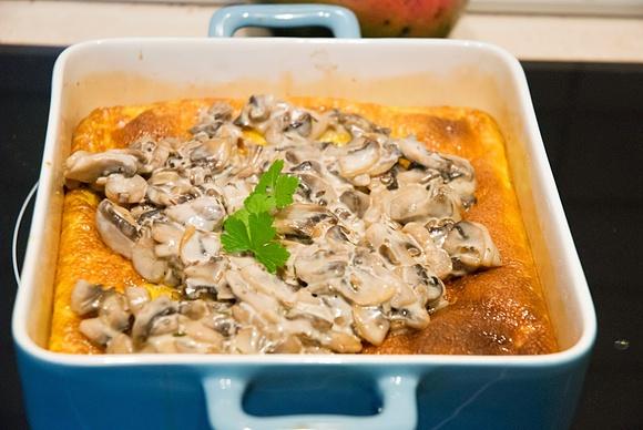 Dieta z niskim ig część druga i pieczony omlet z sosem grzybowym