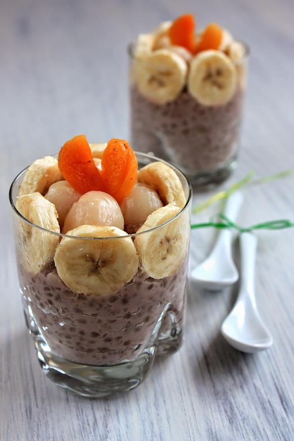 Migdałowy pudding z tapioką