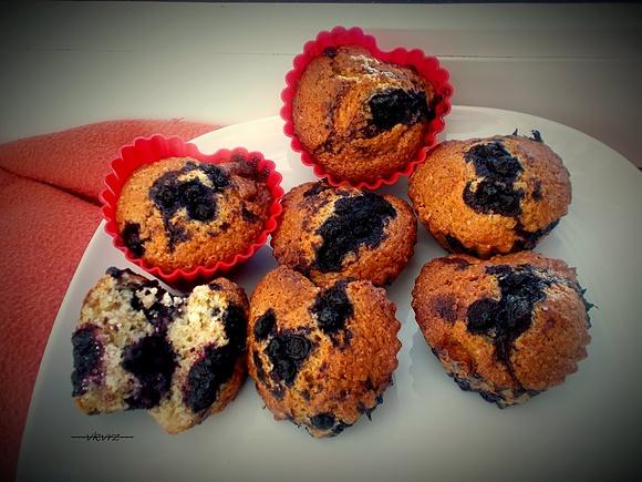 Muffiny z jagodami