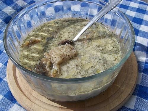 Ryba w sosie pieczarkowo-śmietanowym