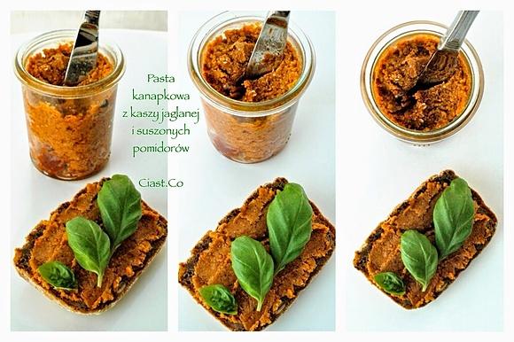 Pasta kanapkowa z kaszy jaglanej i suszonych pomidorów