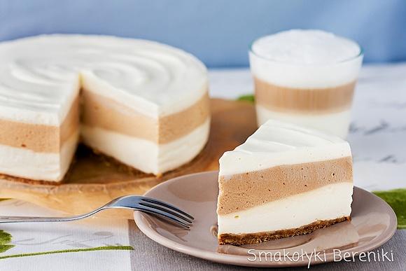 Sernik latte macchiato bez pieczenia
