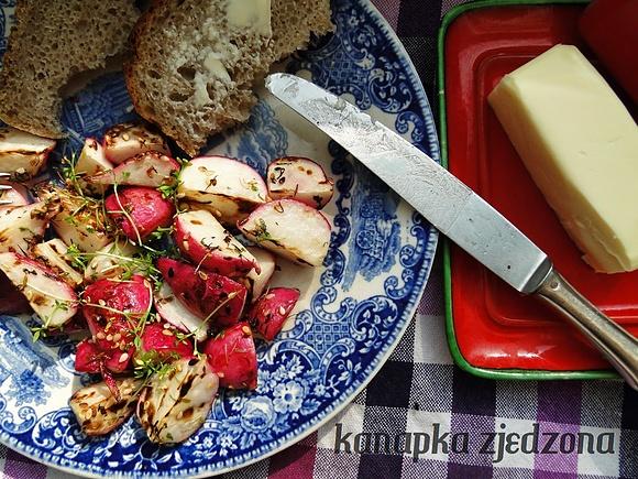 Grillowana rzodkiewka do kanapek
