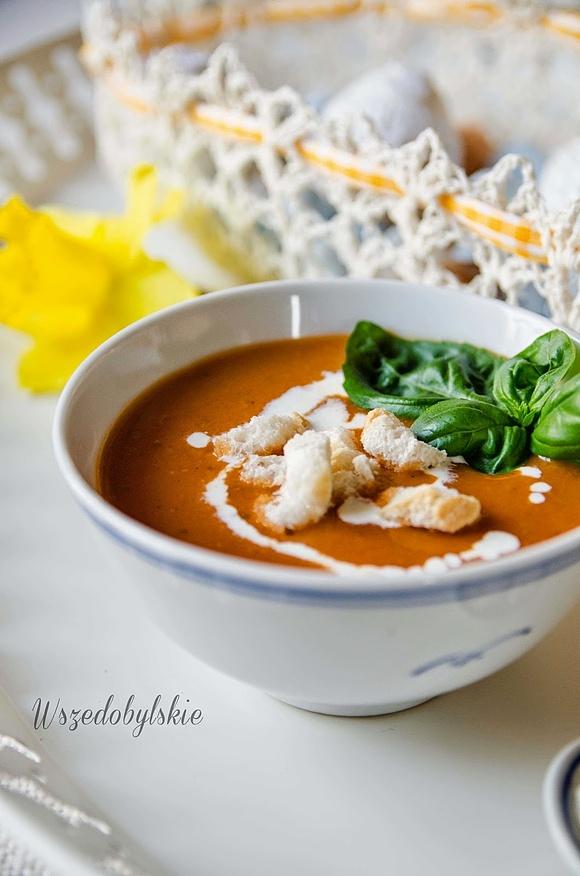 Zupa krem pomidorowo-paprykowa