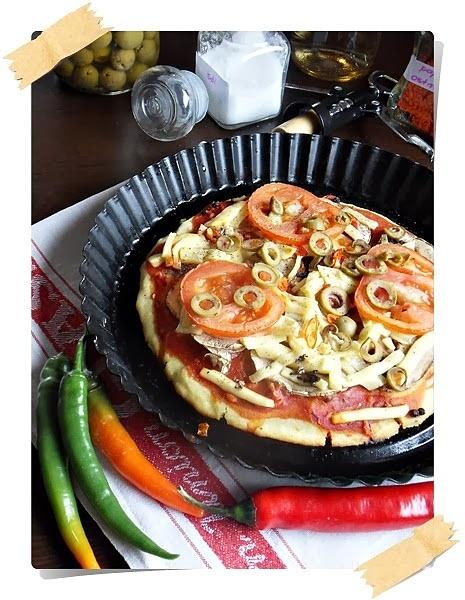 Pizza bezglutenowa z mąki ryżowej