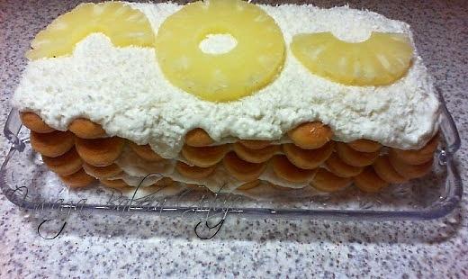 Tiramisu z Ananasem bez jajek