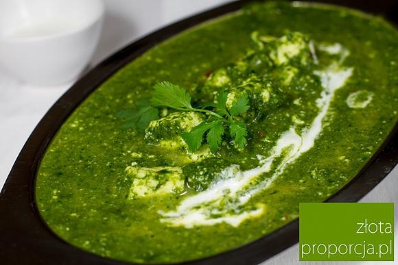 Palak paneer – szpinak z serem po indyjsku