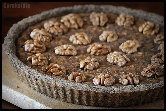 Tarta cytrynowo-orzechowa bez glutenu jajek i mleka