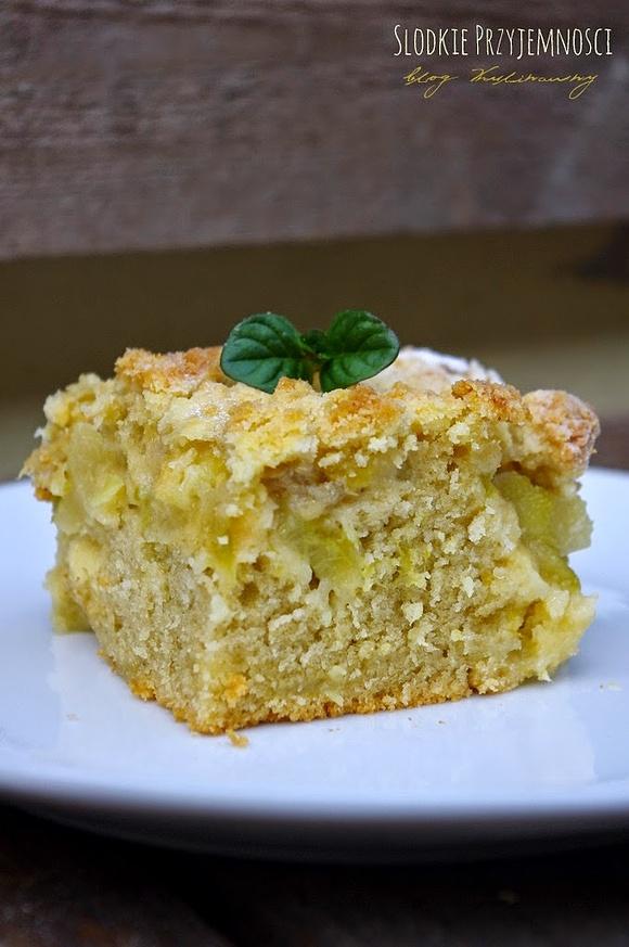 Ciasto z rabarbarem i kruszonką
