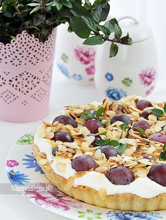 Tarta z winogronami na letnie dni